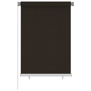 vidaXL Vanjska roleta za zamračivanje 100 x 140 cm smeđa HDPE