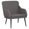vidaXL Fotelja sivi 63 x 76 x 80 cm od umjetne kože
