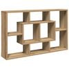 vidaXL Zidna polica Artisan hrast 85x16x52,5 cm Konstruirano drvo