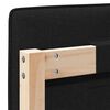vidaXL Tapecirani uzglavlje Smeđa i crna 75 cm Čvrsto borovo drvo