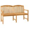 vidaXL Ručni drveni klupko s ružama 179,5 x 61 x 90 cm Prirodna