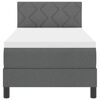 vidaXL Krevet s opruga kutije Tamno siva 80 x 200 cm tkanina