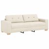 vidaXL Sofa Bež 221 x 78 x 80 cm Platnasta tkanina