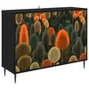 vidaXL Kreveta ZAANDAM Crni hrast 102 x 33 x 76 cm Konstruirano drvo