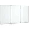 vidaXL Magnetna bijela ploča sklopiva 180 x 80 x 1,7 cm aluminijska