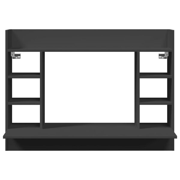 vidaXL Zidni radni stol crni 105 x 48 x 75 cm od konstruiranog drva