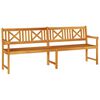 vidaXL Vanjska klupa Prirodna 220 x 56 x 90 cm Čvrsto drvo akacije