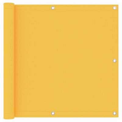vidaXL Balkonski zastor žuti 90 x 300 cm od tkanine Oxford