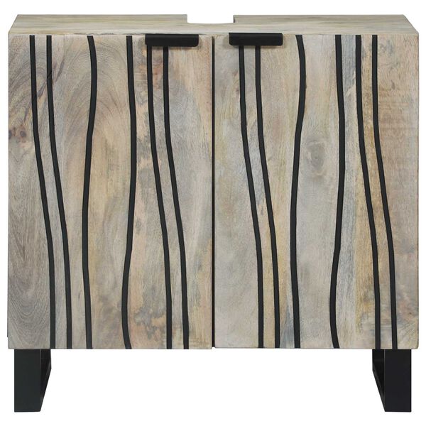 vidaXL Kupaonski ormarić za sudoper s policom Bijelo 62 x 33 x 58 cm