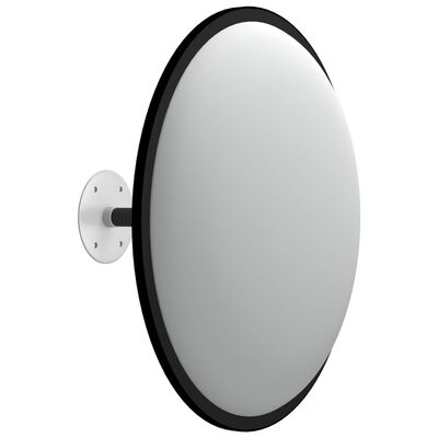 vidaXL Unutarnje konveksno prometno ogledalo crno Ø 40 cm akrilno