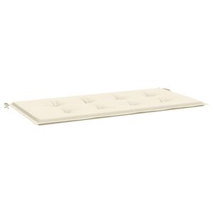 vidaXL Jastuk za vrtnu klupu krem 120 x 50 x 3 cm od tkanine Oxford