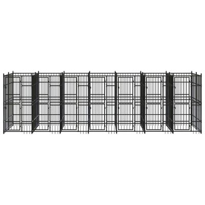 vidaXL Vanjski kavez za pse čelični 12,9 m²