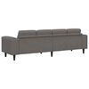 vidaXL Sofa s jastukom Svijetlo siva 250 x 77 x 76 cm Kordura tekstil