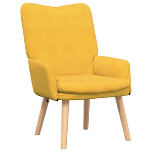 vidaXL fotelja Svijetlo žuta 63 x 67 x 94 cm tkanina