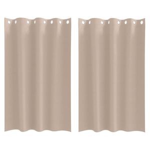 vidaXL Zavjese za blackout s prstenovima 2 kom. Sivosmeđa 175 x 140 cm