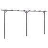 vidaXL Vrtna pergola siva 400 x 40 x 205 cm od impregnirane borovine