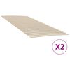 vidaXL Zamjenske letvice za krevet s 48 letvica 2 kom 90x200 cm