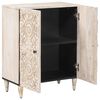 vidaXL Sideboard za Pohranu Bijelo 60 x 33,5 x 75 cm Čvrsto drvo manga