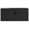 vidaXL Ormarić za spise crni 90 x 40 x 145 cm čelični