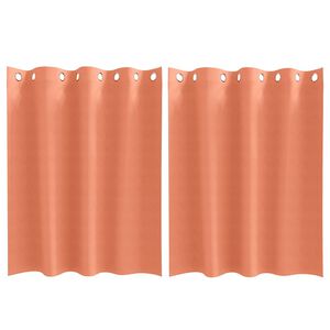 vidaXL Zavjese za blackout s prstenovima 2 kom. Terakota 140 x 140 cm