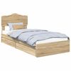 vidaXL Krevet s od storage Sonoma hrast 90 x 190 cm Konstruirano drvo