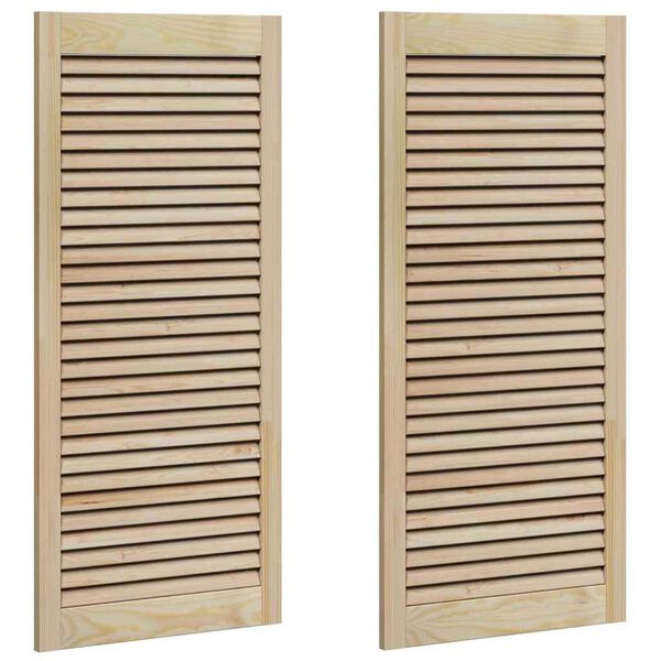 vidaXL Ormarna vrata s vratima 2 pcs Prirodna 49,5 x 2,1 x 110 cm