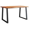 vidaXL Blagovaonski stol sa živim rubom 140x80x75 cm od drva bagrema