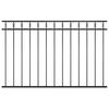 vidaXL Ogradni panel ASSEN čelik 163x100 cm Crni