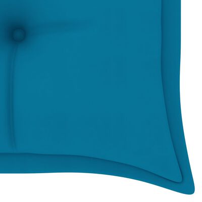 vidaXL Klupa Batavia sa svjetloplavim jastukom 150 cm od tikovine