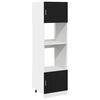 vidaXL Viseći ormarić Crni hrast 60 x 57 x 207 cm Konstruirano drvo