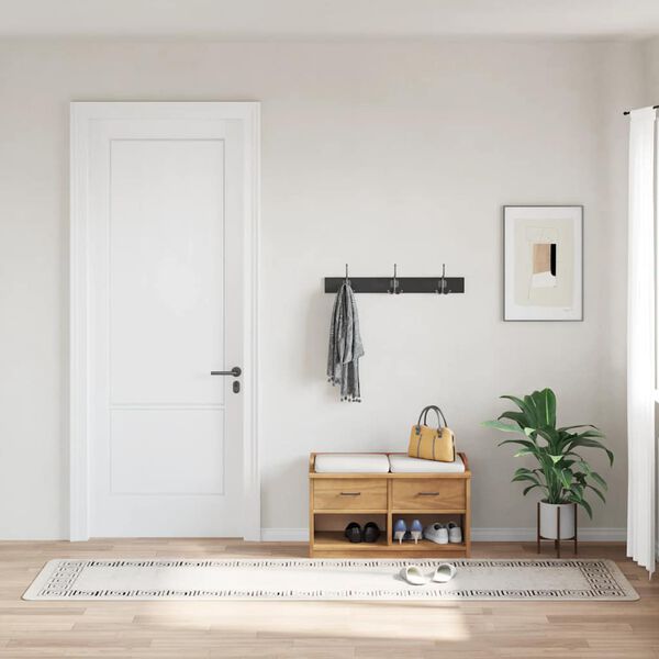 vidaXL Perivi tepih 80 x 300 cm svjetlobež protuklizni