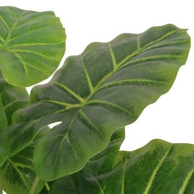 vidaXL Umjetna biljka Taro s posudom 85 cm Zelena