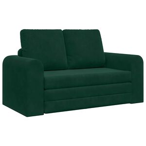 vidaXL Krevet na razvlačenje Tamnozelena 148 x 71 x 83 cm Bar&scaron;un