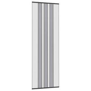 vidaXL Mrežasta zavjesa za vrata protiv insekata Crna poliester