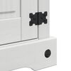 vidaXL Noćni ormarić Bijelo 45 x 35 x 64 cm Čvrsto borovo drvo