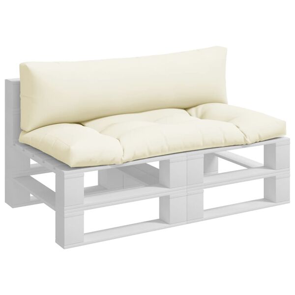 vidaXL Jastuci za palete 2 kom boja pijeska od tkanine