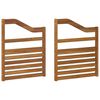 vidaXL Nasloni za ruke 2 pcs Smeđa 59 x 4 x 73 cm Konstruirano drvo