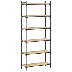 vidaXL Regal za knjige sa 6 razina boja hrasta 80 x 30 x 188 cm drveni