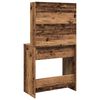 vidaXL Toaletni stol s ogledalom Staro drvo 74,5x40x141 cm