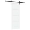 vidaXL Klizna vrata ORKDAL 78 x 211 cm Konstruirano drvo Bijela i crna