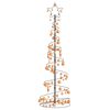 vidaXL LED božićno drvce s kuglicama 120 LED toplo bijelo 180 cm
