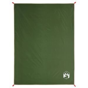 vidaXL Deka za piknik s klinovima zelena 205 x 155 cm
