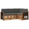 vidaXL Set vanjskih sofa 4 kom. Poliester