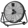 vidaXL Industrijski ventilator s bubnjem 60 cm 172,5 W crni