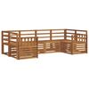 vidaXL Set vanjskih sofa 6 kom. Prirodna