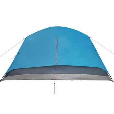 vidaXL Obiteljski šator s trijemom za 6 osoba plavi vodootporni