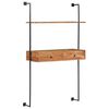 vidaXL Zidni radni stol od masivnog bagremovog drva 90 x 40 x 170 cm