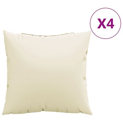 vidaXL Ukrasni jastuci 4 kom krem 50 x 50 cm od tkanine