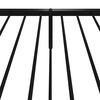 vidaXL Metalni okvir kreveta uzglavlje i podnožje crni 80x200 cm