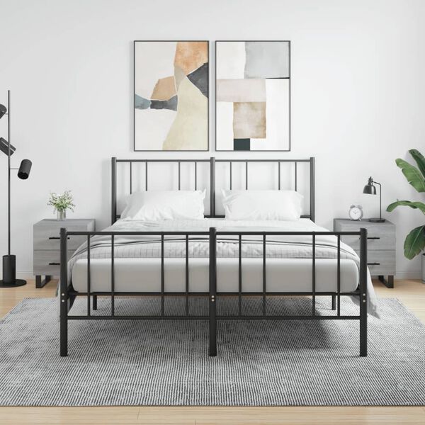 vidaXL Noćni ormarići 2 kom boja hrasta 40x35x47,5cm konstruirano drvo